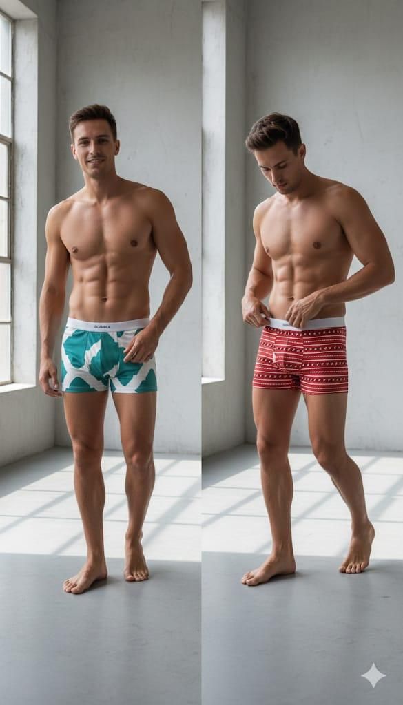 Men's Designer Printed Boxers (Pack of 3) Assorted